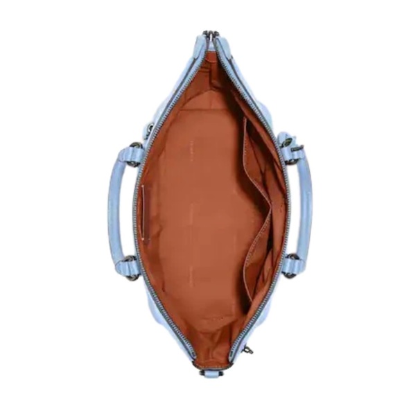 COACH Cara Soft Pebble Leather Crossbody Satchel/blue/Pool/nwt - Picture 5 of 5